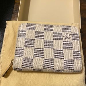 Louis Vuitton Zippy Coin Purse Damier Azur